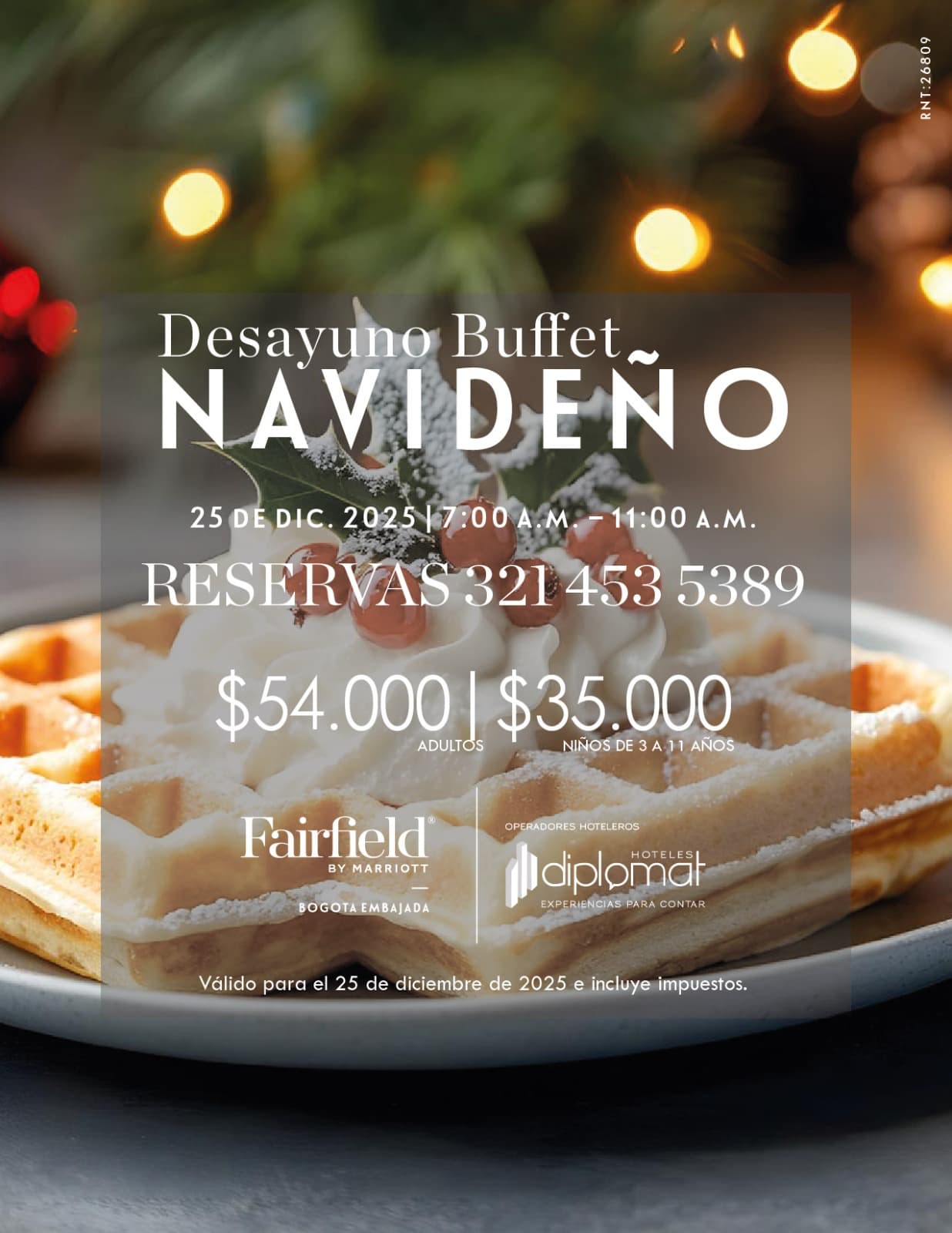 Desayuno buffet Navideno